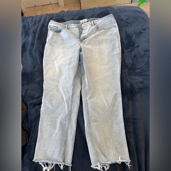 Free People We The Free CRVY High-Rise Vintage Straight Jeans size 35 - Picture 3 of 5